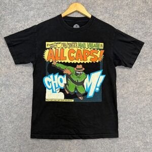 MF Doom Madvillain All Caps Shirt Men Medium Graphic Stones Throw Music Hip Hop